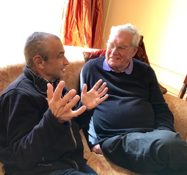 Professor Brian Bellhouse (on right) with Professor Warren Zapol. Photograph used with permission of the family.