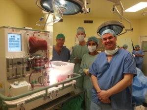 The device used in a hospital.