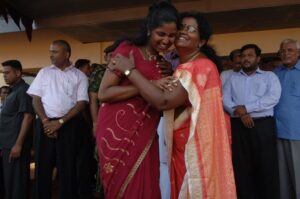 Civil War ex-combatant rehabilitee reunited with her mother 